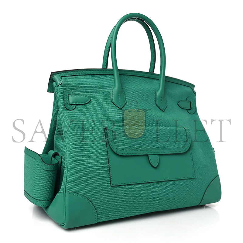 H**me5 master birkin 35 cargo canvas and swift palladium hardware (35*25*18cm)